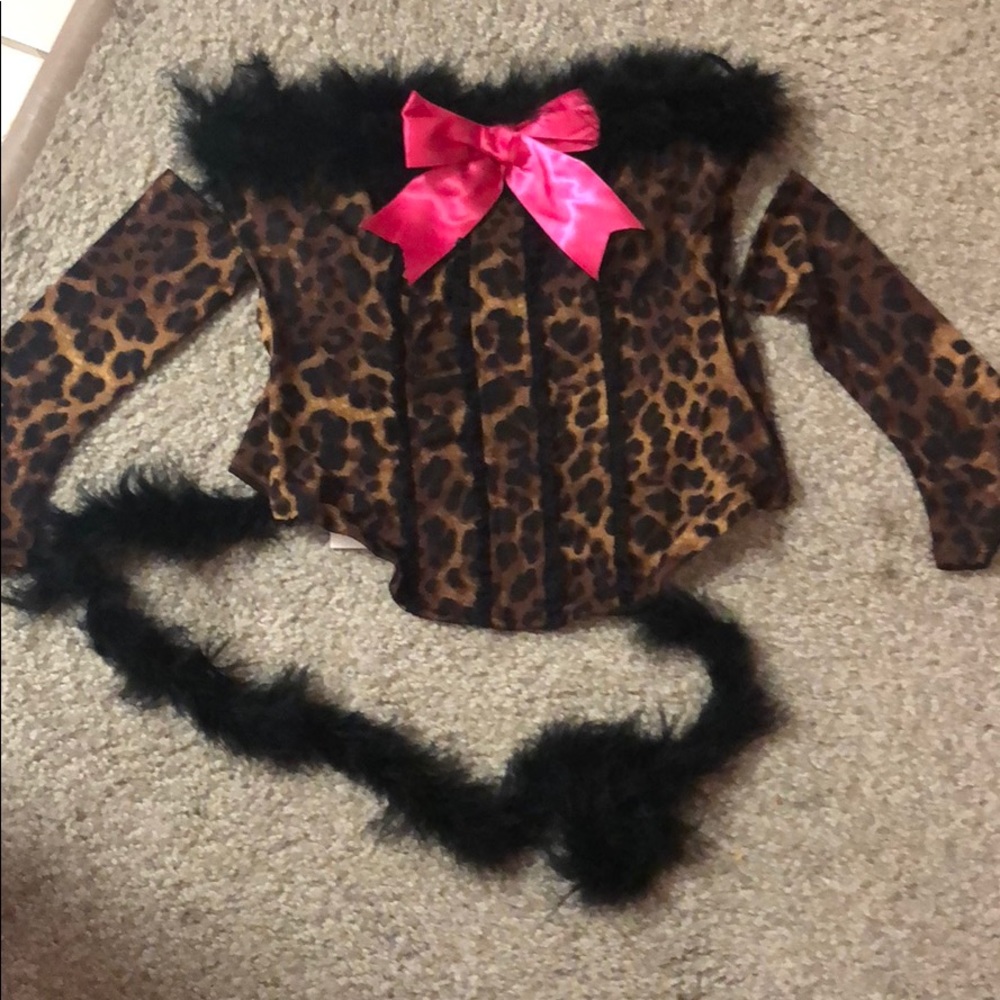 Forplay  Leopard Bustier W sleeves & tail